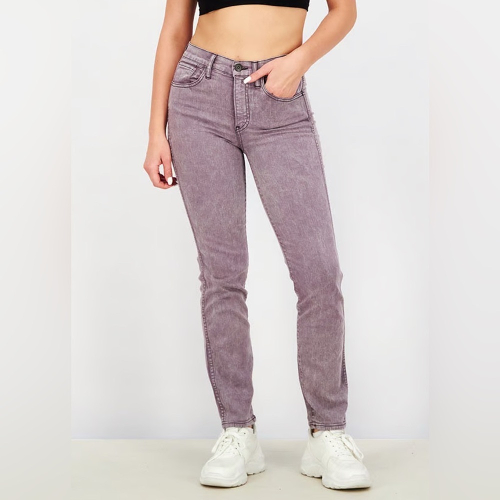 3x1 NYC Stevie Straight‎ Purple Jeans Sz 24 NWT